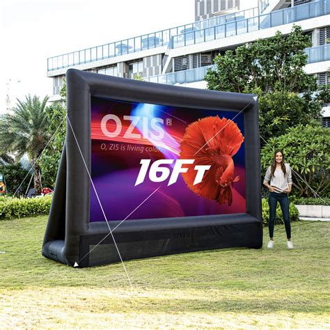 ozis ft inflatable outdoor projector  screen blow  mega