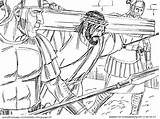 Bible Testament Crucifixion sketch template