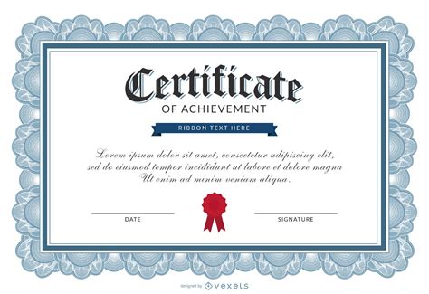 certificate  achievement template vector