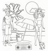 Barbie House Dream Coloring Pages Printable Color Print Getcolorings sketch template