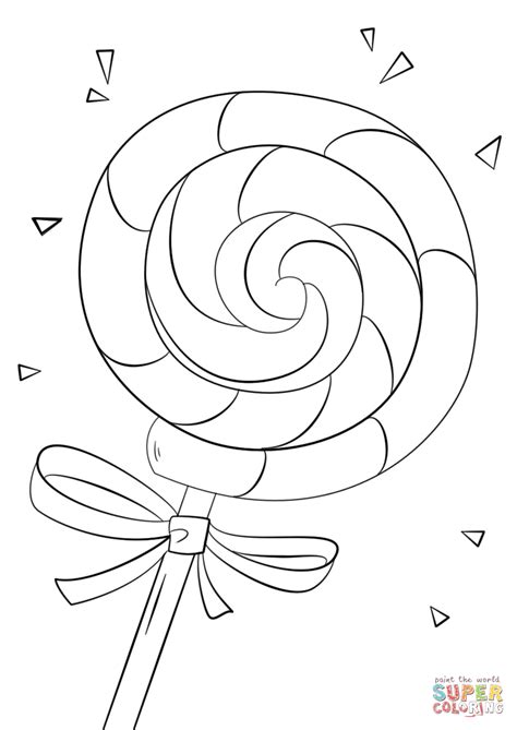 lollipop coloring page  printable coloring pages