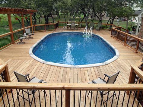Above Ground Oval Pool Helotes Bexar County In 2019 Backyard Ideas