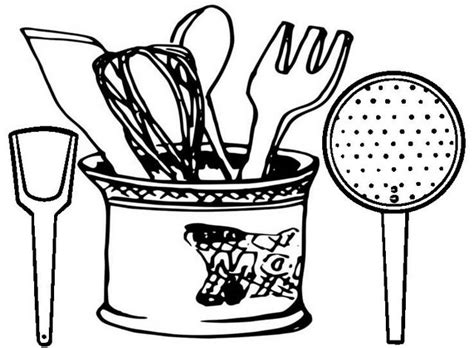 kitchen utensil coloring pages  boys  girls coloring pages