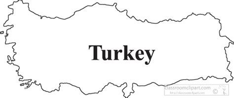 country maps clipart turkey outline map clipart
