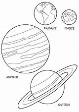 Spatiul Colorat Planse Fise Planete Universul Copii sketch template
