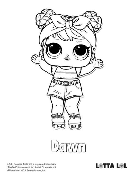 showbaby lol doll coloring page coloring pages  boys unicorn