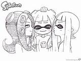 Splatoon Callie Coloring Pages Template Drawing sketch template