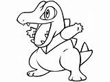 Totodile Tauros sketch template