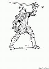 Armor Coloring Colorkid Knights Kids sketch template
