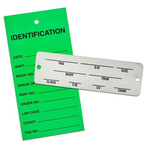 identification tags custom    specs quality  plate