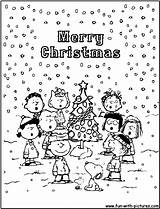 Coloring Christmas Pages Charlie Brown Peanuts Snoopy Movie Printable Gang Tree Kids Sheets Print Cartoon Book Color Colouring Woodstock Getcolorings sketch template