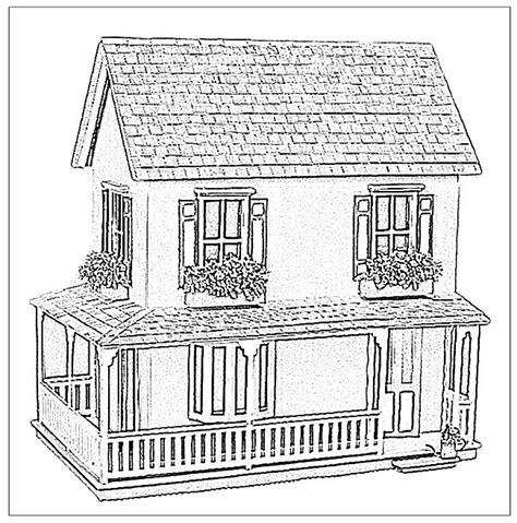 barbie doll house colouring pages pics