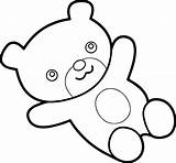 Bear Coloring Sleep Toy Wecoloringpage sketch template