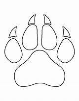 Paw Patternuniverse Draw Paintingvalley Clemson Footprints Panthers sketch template