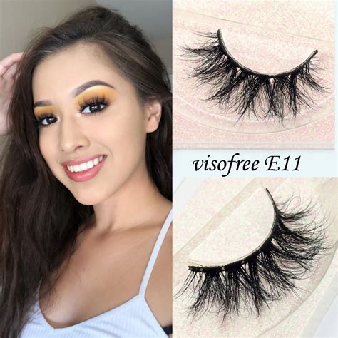 natural handmade mink full strip crisscross false eyelashes extension