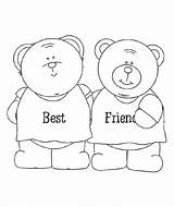 Friends Coloring Pages Bear Teddy Friendship Drawing Pony Little Color Getdrawings Magic Tocolor sketch template