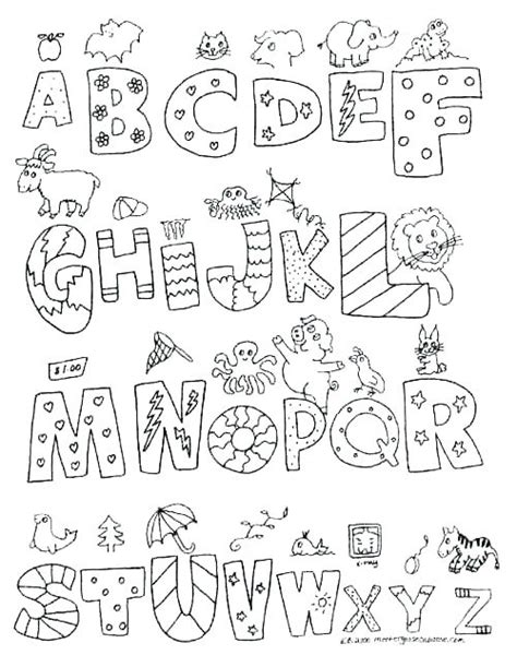 printable coloring page az alphabet coloring pages printable
