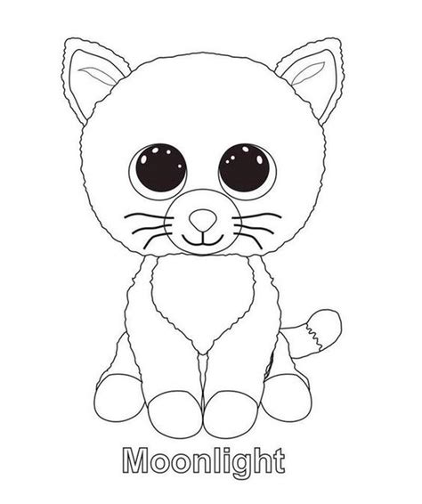 beanie boo coloring pages  def