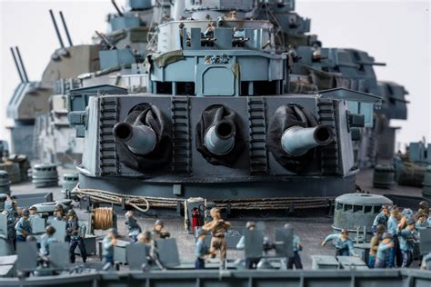 uss missouri  scale model diorama scale model ships warship