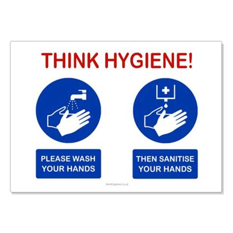 wash sanitise sticker sign  pack  glowtec