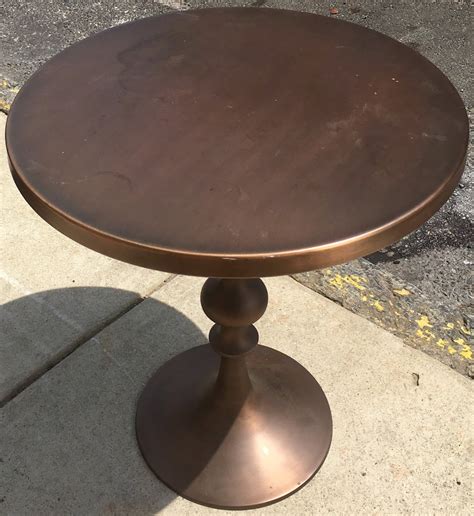 uhuru furniture collectibles  bronze accent table  sold