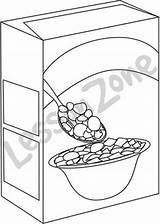 Cereal Box Drawing Sketch Getdrawings Clipart Webstockreview sketch template