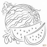 Melon Watermelon sketch template