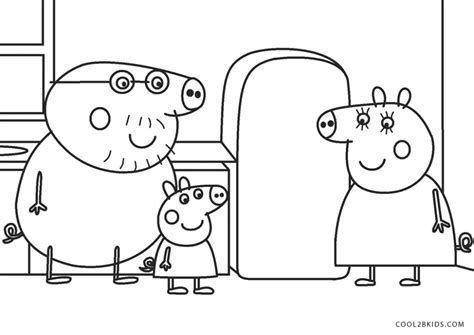 printable peppa pig coloring pages  kids