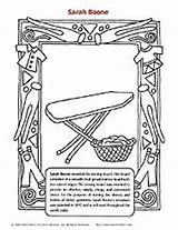 Inventors Boone Ironing Inventor Month Worksheets sketch template