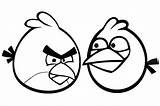 Angry Birds Coloring Pages Bird Printable Drawing Kids Outline Drawings Cardinal Simple Print Red Blue Cartoon Jay Cliparts Clipart Color sketch template