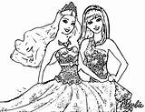 Coloring Popstar Barbie Princess Pages Popular sketch template