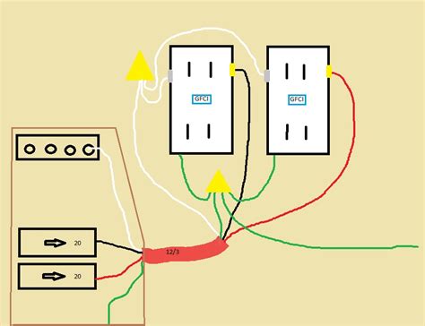 wiring gfci outlets  series diagram