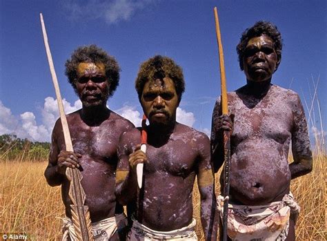 Aborigines On The Tiwi Islands In Northern Australia Like Those Above