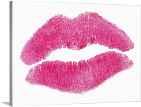 Pink Lipstick Kiss Wall Art Canvas Prints Framed Prints