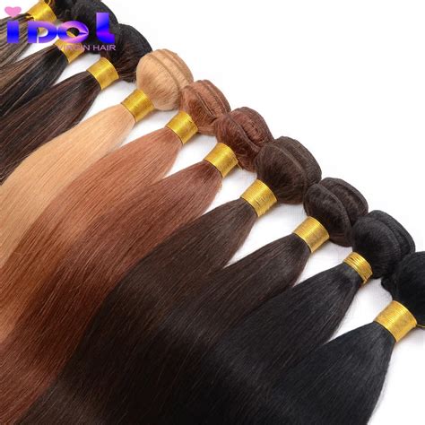 brazilian virgin hair  bundles  yaki human hair brazilian straight hair weave colored