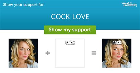 Cock Love Support Campaign Twibbon