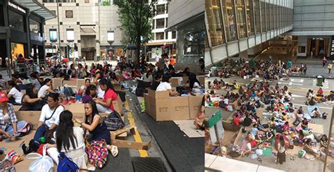 Life Of Foreign Domestic Helpers In Hong Kong During Day