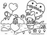 Melody Coloring Pages Hello Kitty Printable Sanrio Kids Cute Cutekawaiiresources Wordpress Sheets Easter sketch template