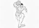Colossus Superheroes sketch template