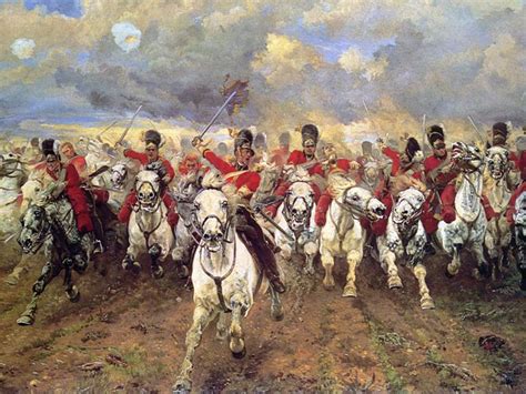 battle  waterloo bicentenary scots greys  charge