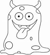 Monster Cute Coloring Monsters Clipart Colouring Halloween Pages Choose Board Sheets Birthday sketch template