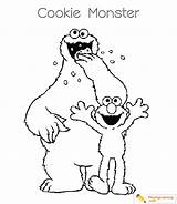 Cookie Monster Coloring Pages Sesame Street Kids Sheet sketch template