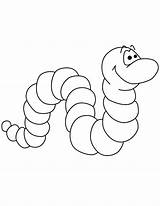 Worm Coloring Pages Printable Cute Worms Color Clipart Print Apple Cartoon Book Colour Kids Preschool Sheets Pdf Animal Visit Library sketch template