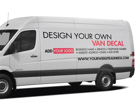 design   custom van truck sticker custom vehicle sticker vehicle signage van logo