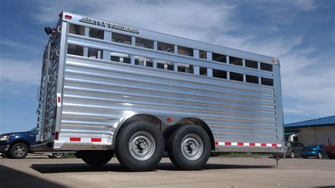 bumper pull stock aluminum trailer elite custom aluminum horse  stock trailers
