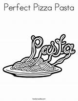 Pizza Coloring Pasta Pages Perfect Choose Board sketch template