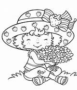 Coloring Pages Strawberry Print Color Shortcake Girls Flowers Digi Printable sketch template