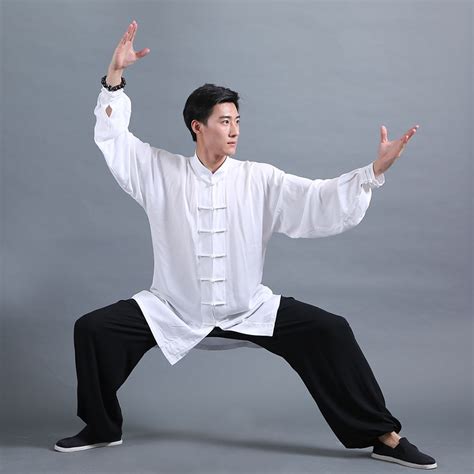3 Pieces All Cotton Chinese Martial Arts Suit Kung Fu Tai Chi Uniform