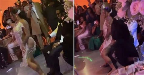 outrage as bride in g string twerks gives lap dance to groom where s