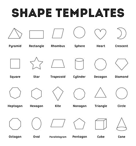 printable animal shapes templates     printablee